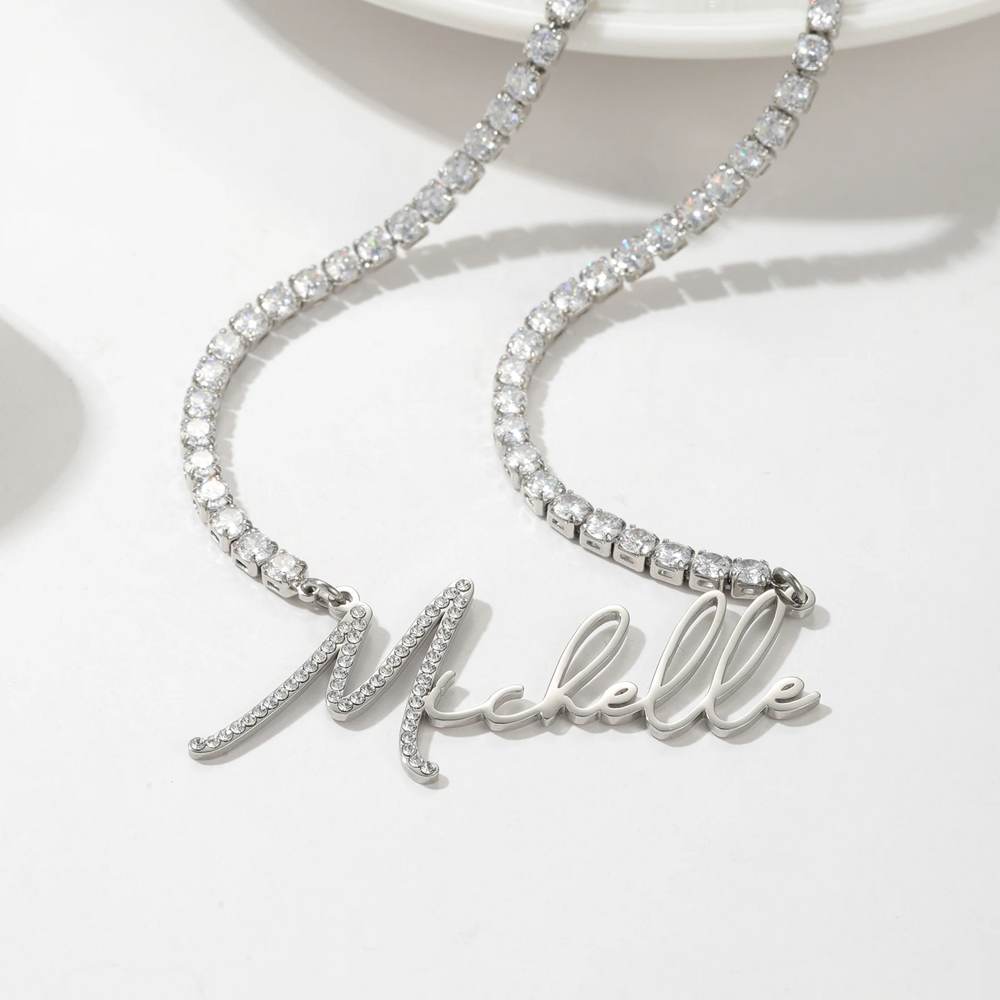 Tennis Chain Name Necklace