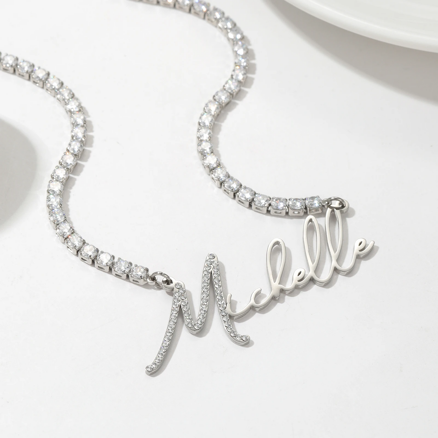 Tennis Chain Name Necklace