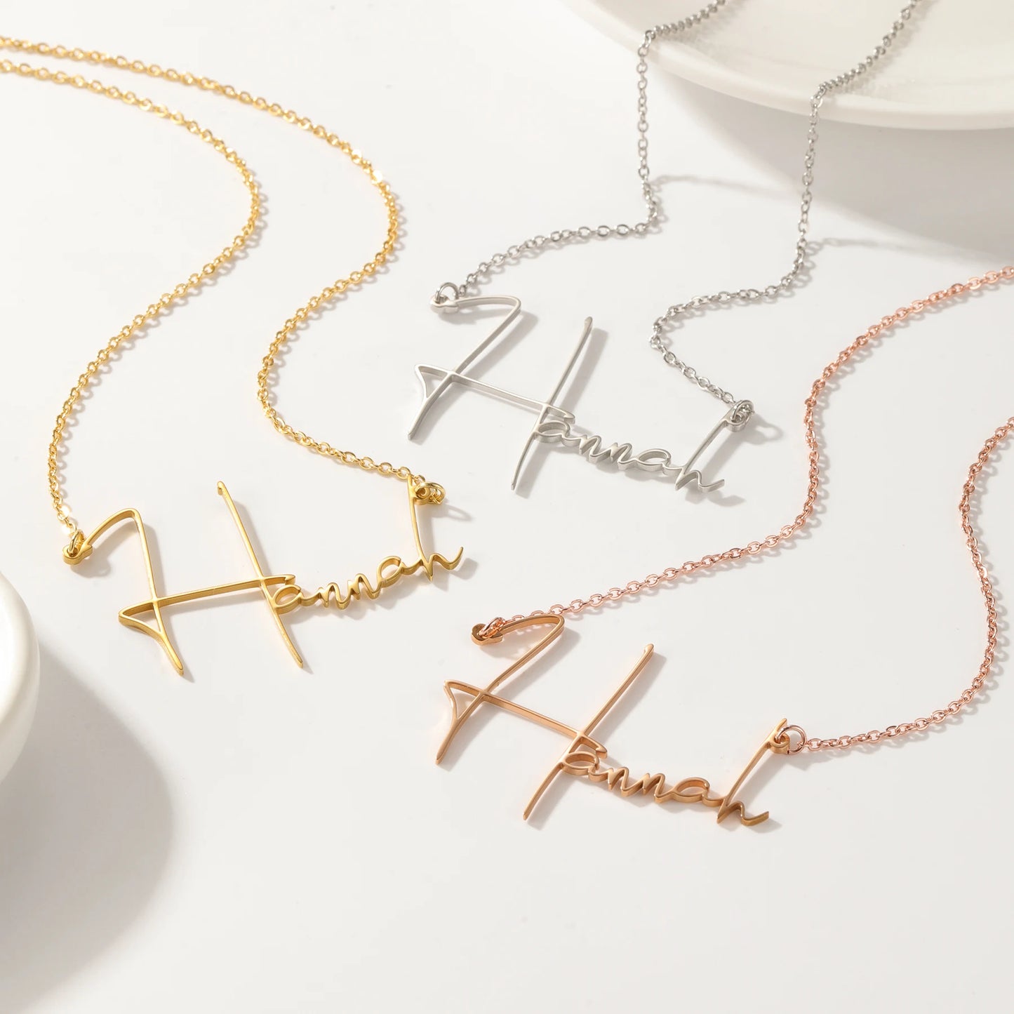 Custom Signature Name Necklace