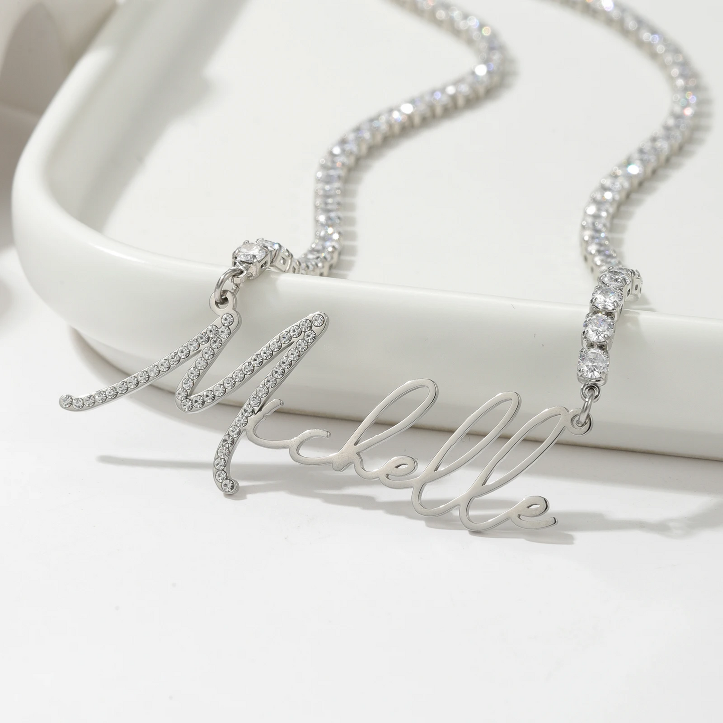 Tennis Chain Name Necklace