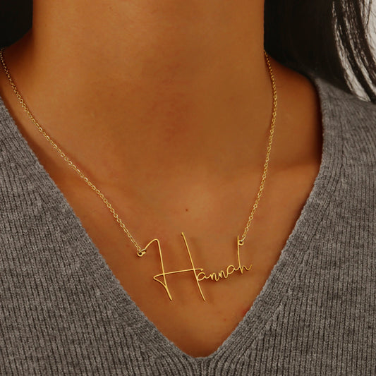Custom Signature Name Necklace