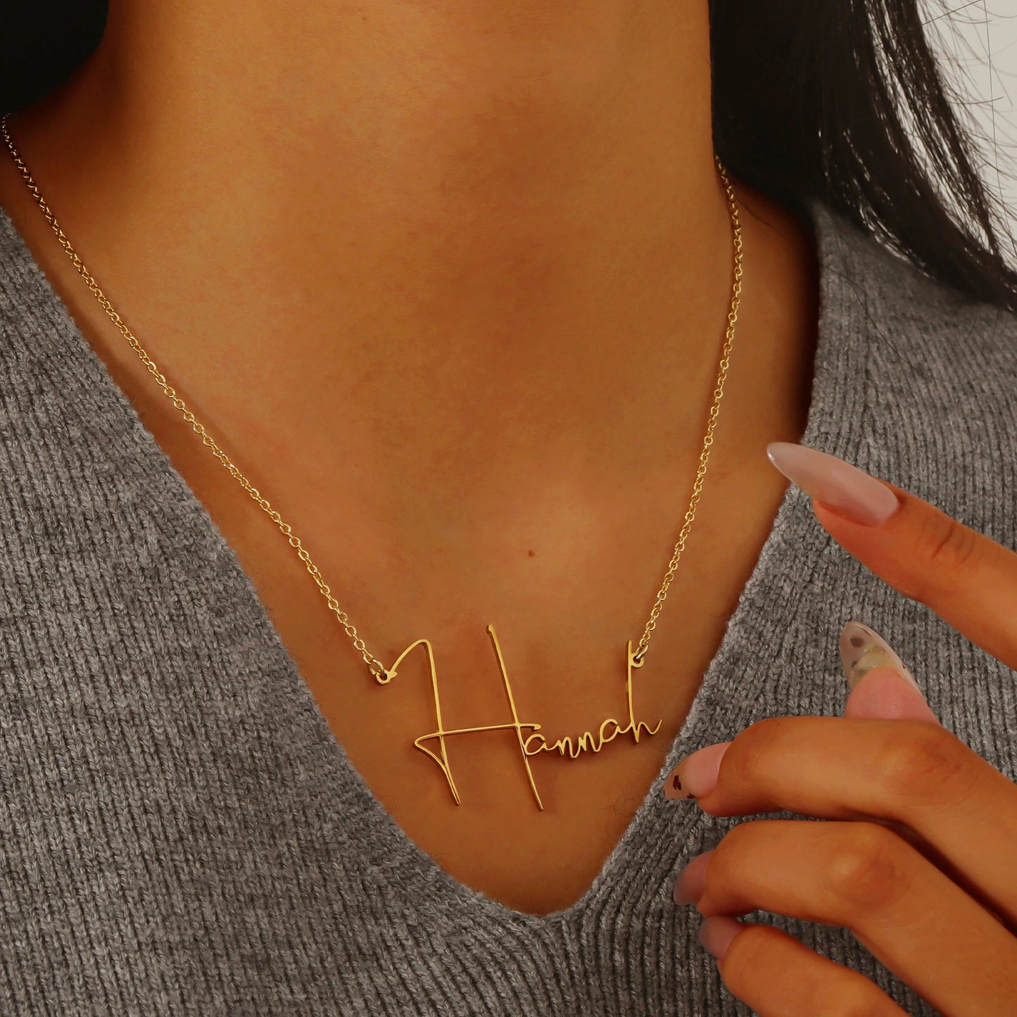 Custom Signature Name Necklace