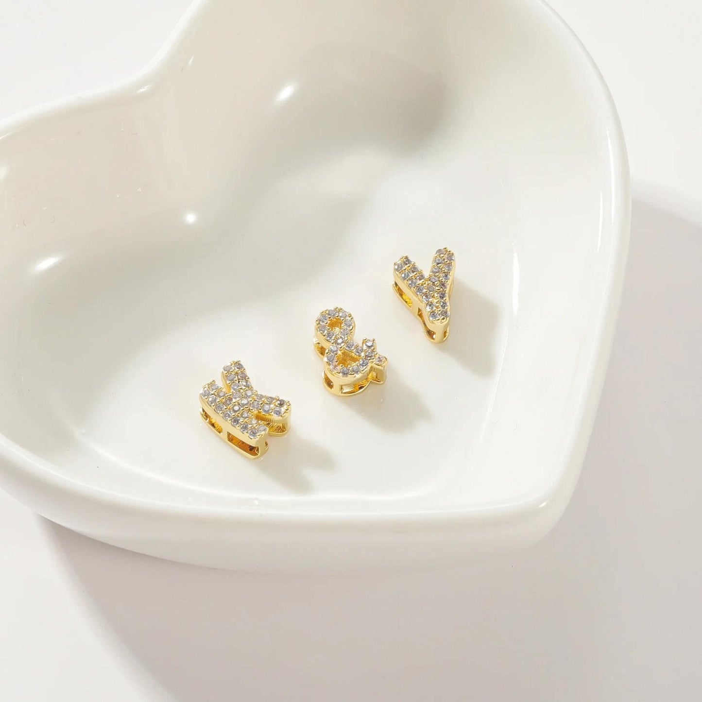 Sparkling Bubble Letter Necklace