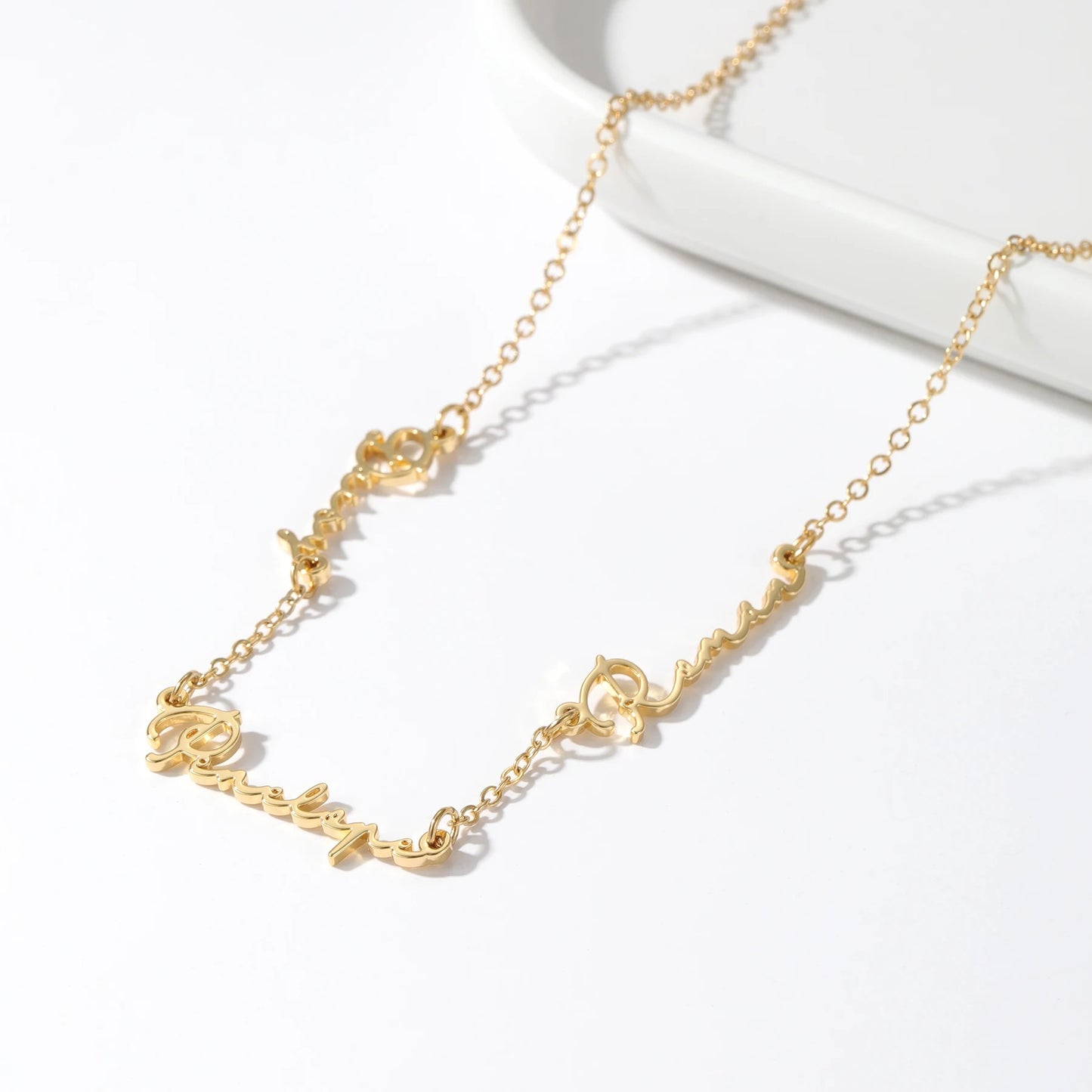 Dainty Multiple Name Necklace
