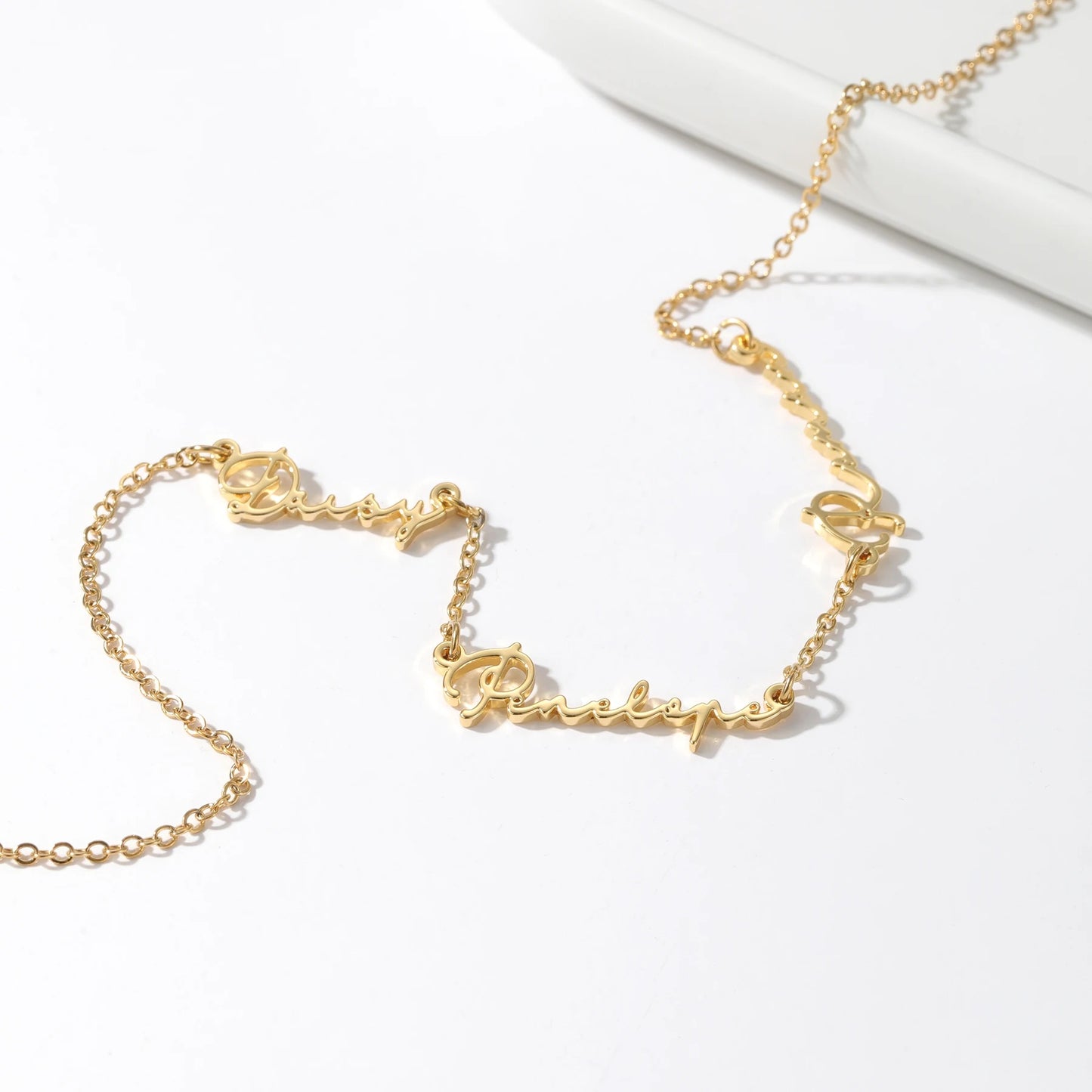 Dainty Multiple Name Necklace