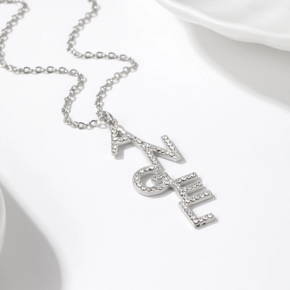 Diamond Letter Drop Necklace