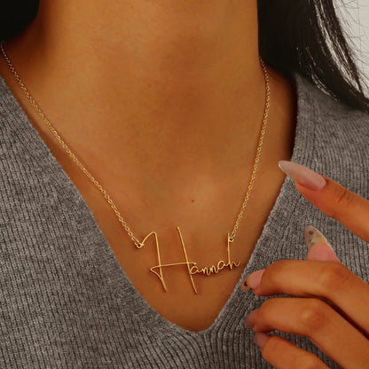 Custom Signature Name Necklace