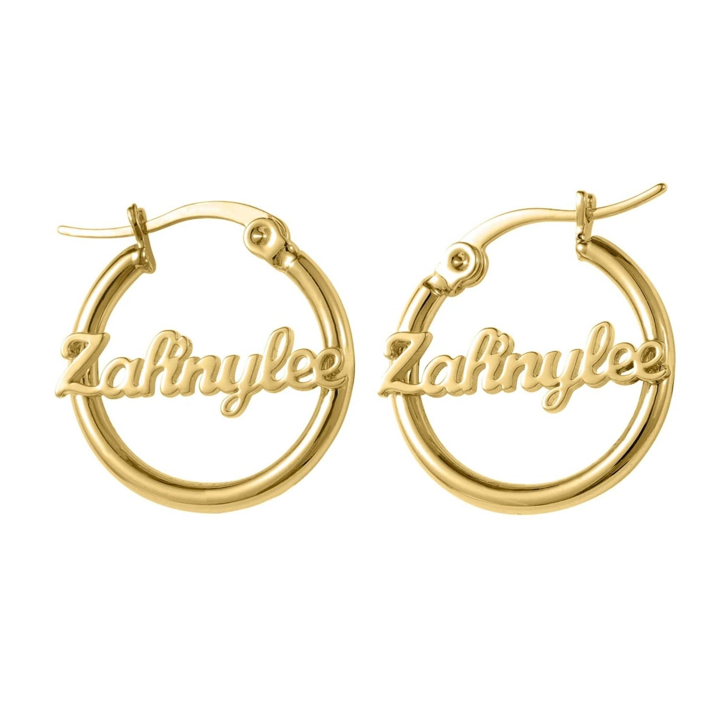 Personalized Jewelry Set for Kids: Personalized Necklace, Bracelet & Hoop Earrings, Waterproof and Hypoallergenic