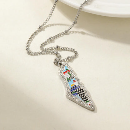 Palestine Map Necklace: Heritage Jewelry, Everyday Wear