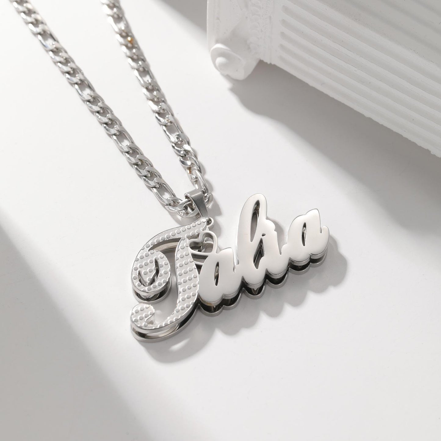 Double Plated Name Necklace: Personalized Two-Tone Jewelry