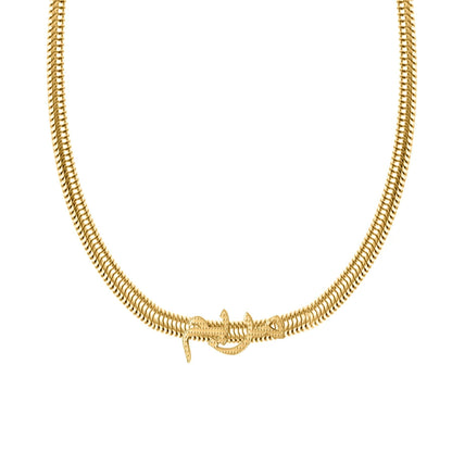 Arabic Name Necklace: Custom Calligraphy, Snake Chain, Gold, Silver or Rose Gold