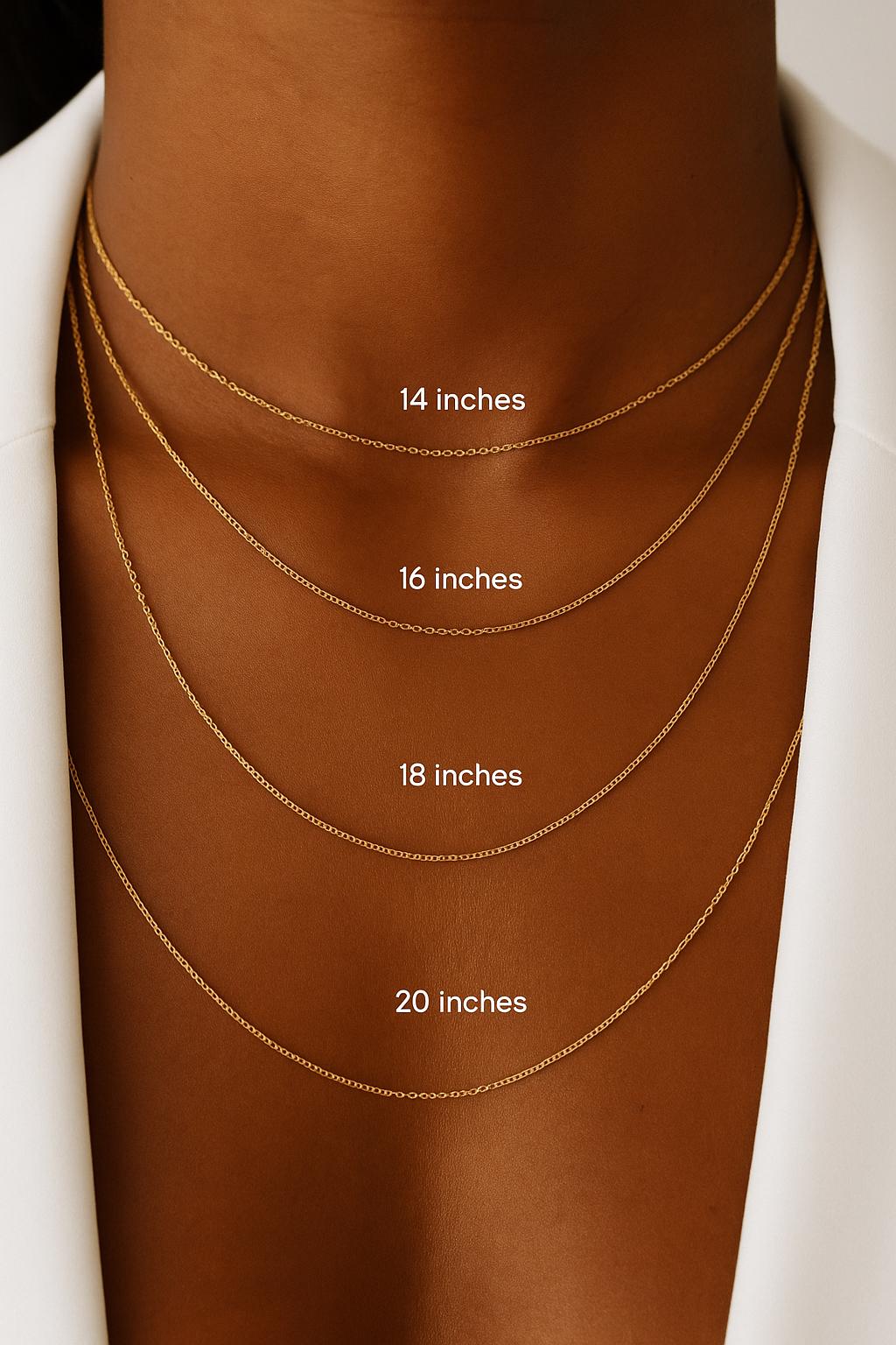 18K Gold Figaro Chain Necklace: Waterproof Stainless Steel Minimalist Jewelry