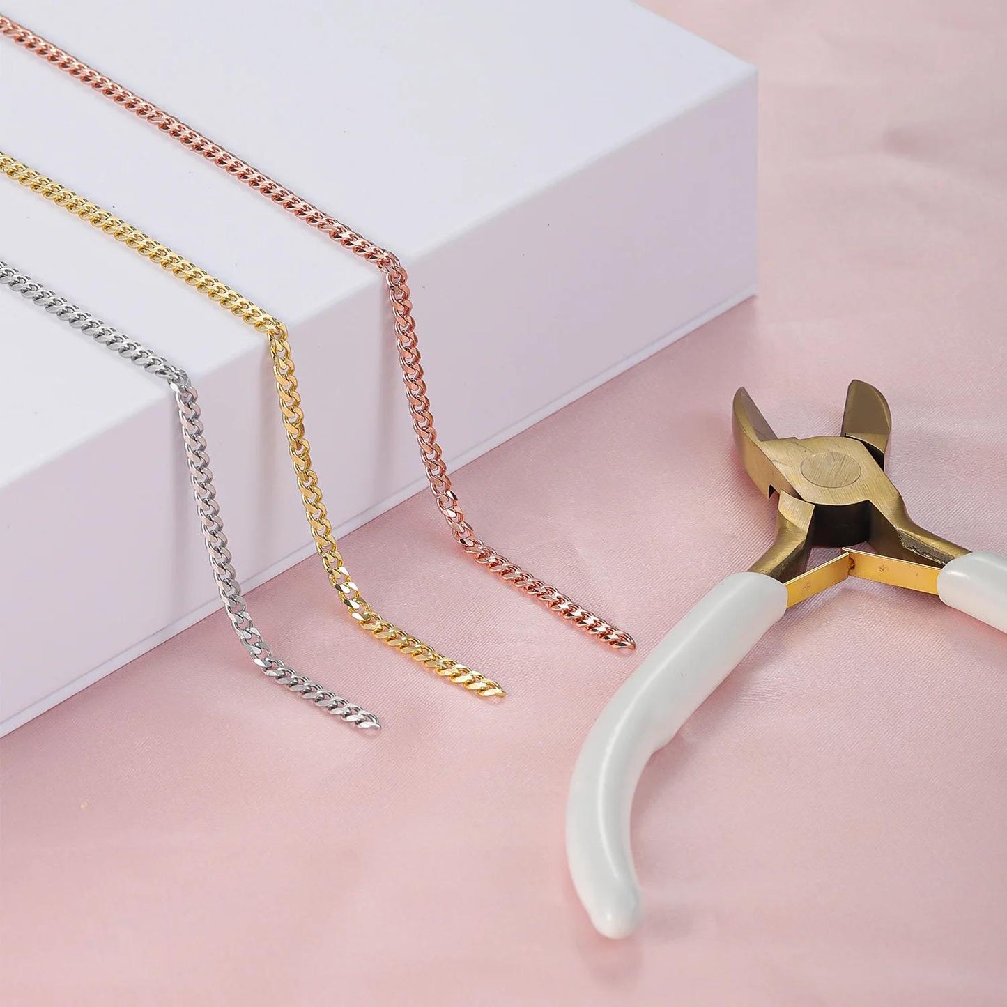 Permanent DIY Bracelet Kit: Forever Jewelry, Waterproof Stainless Steel Chains