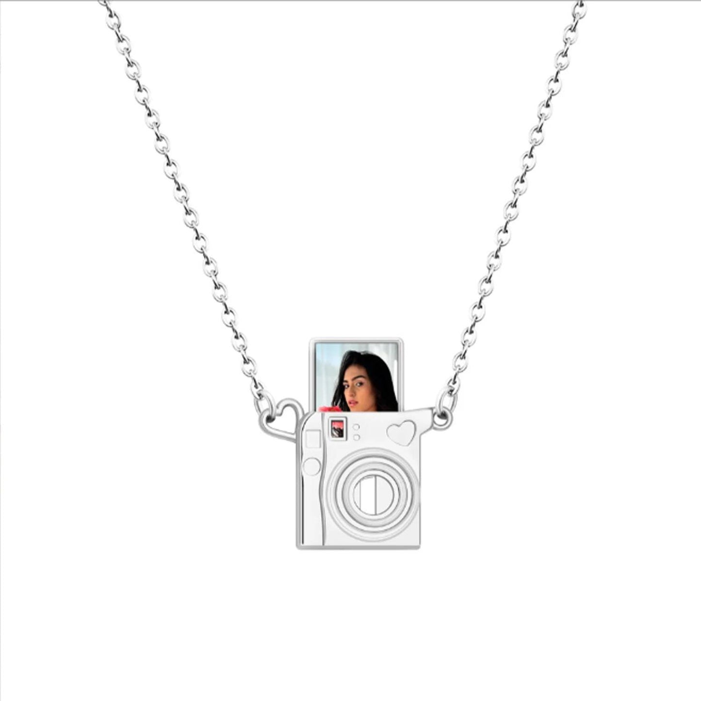 Photo Locket Necklace Stainless Steel Custom Picture Pendant