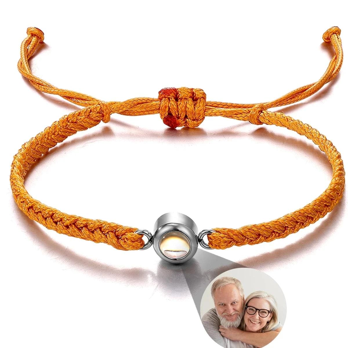 Custom Photo Projection Bracelet: Couples Matching Bracelets, Memorial Jewelry