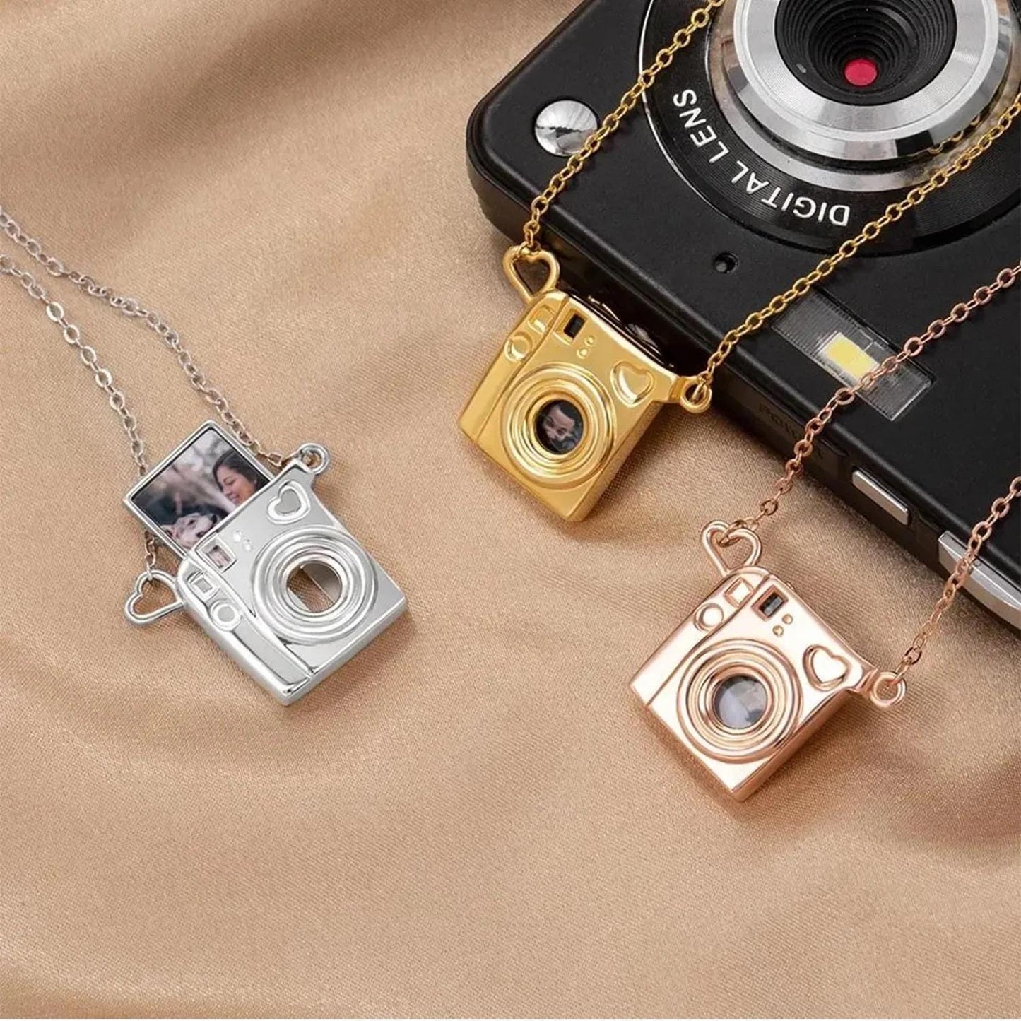 Photo Locket Necklace Stainless Steel Custom Picture Pendant
