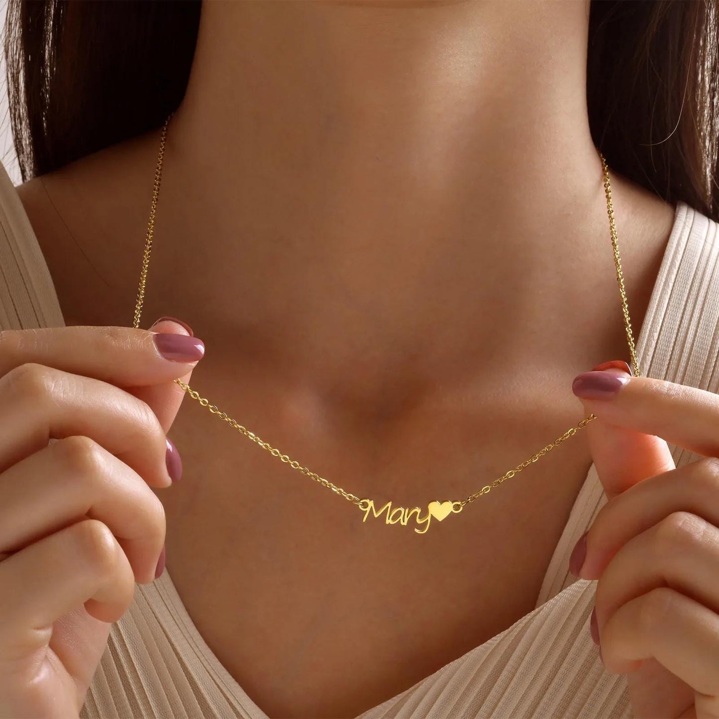 Personalized Script Name Necklace: Classic Custom Jewelry with Butterfly Accent