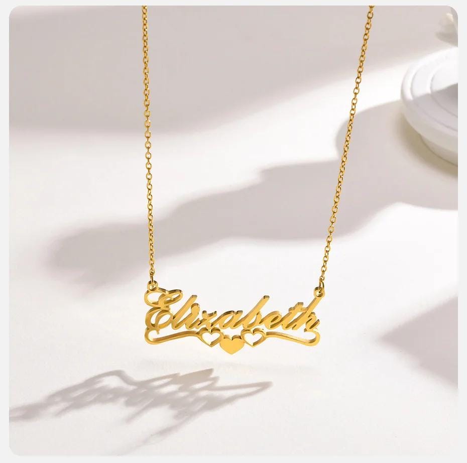 Personalized Name Necklace: Minimal Script Jewelry, Everyday Custom Necklace