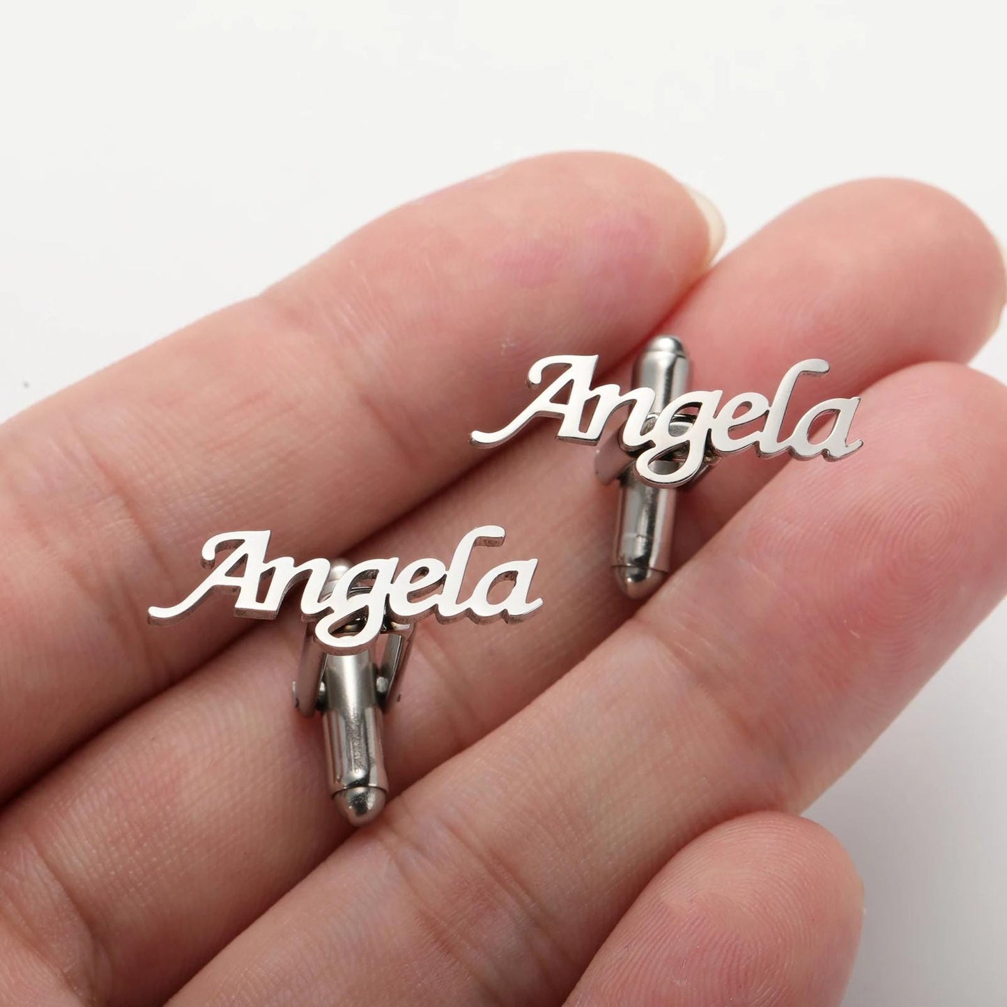Custom Name Cufflinks for Groom, Groomsmen, Wedding Gift