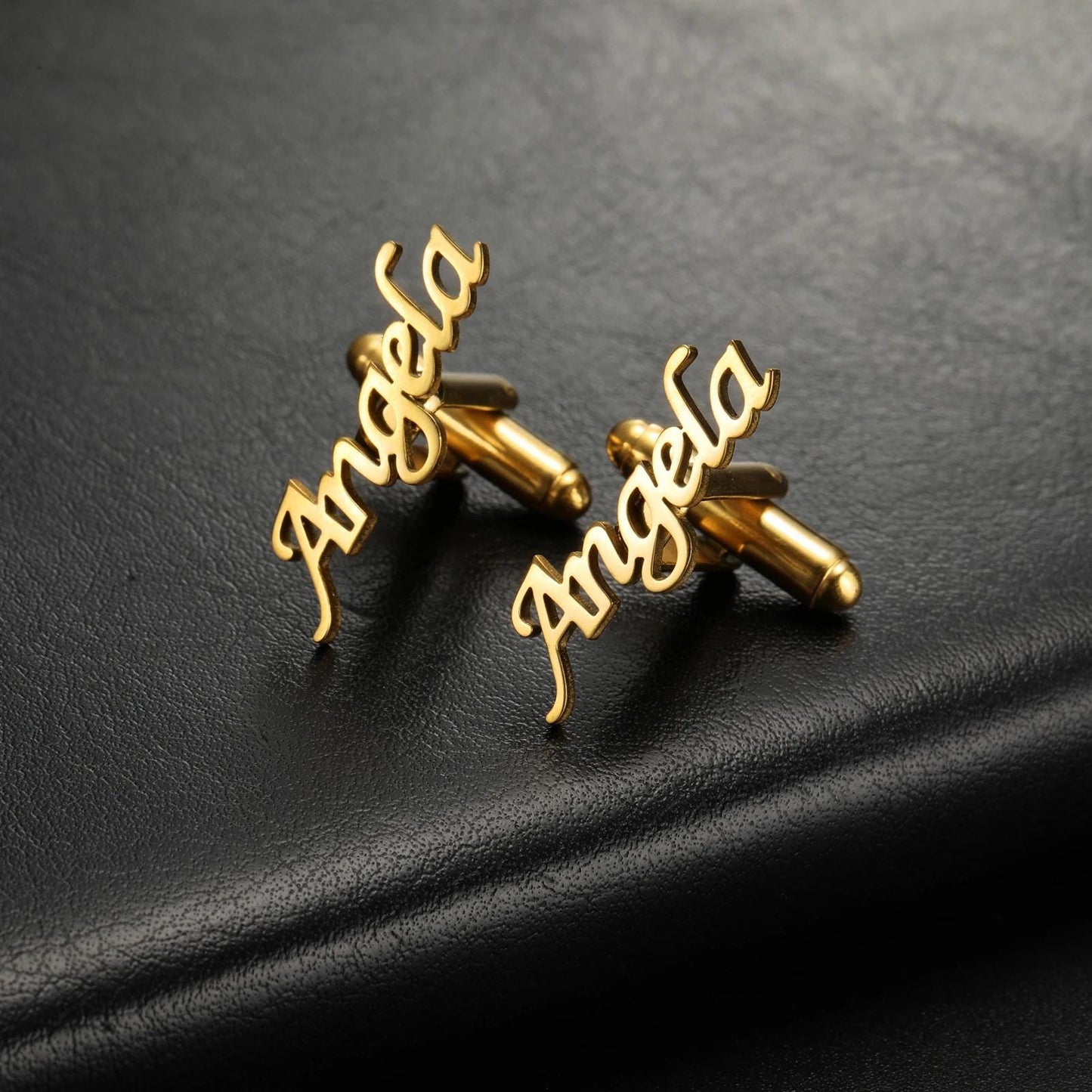 Custom Name Cufflinks for Groom, Groomsmen, Wedding Gift