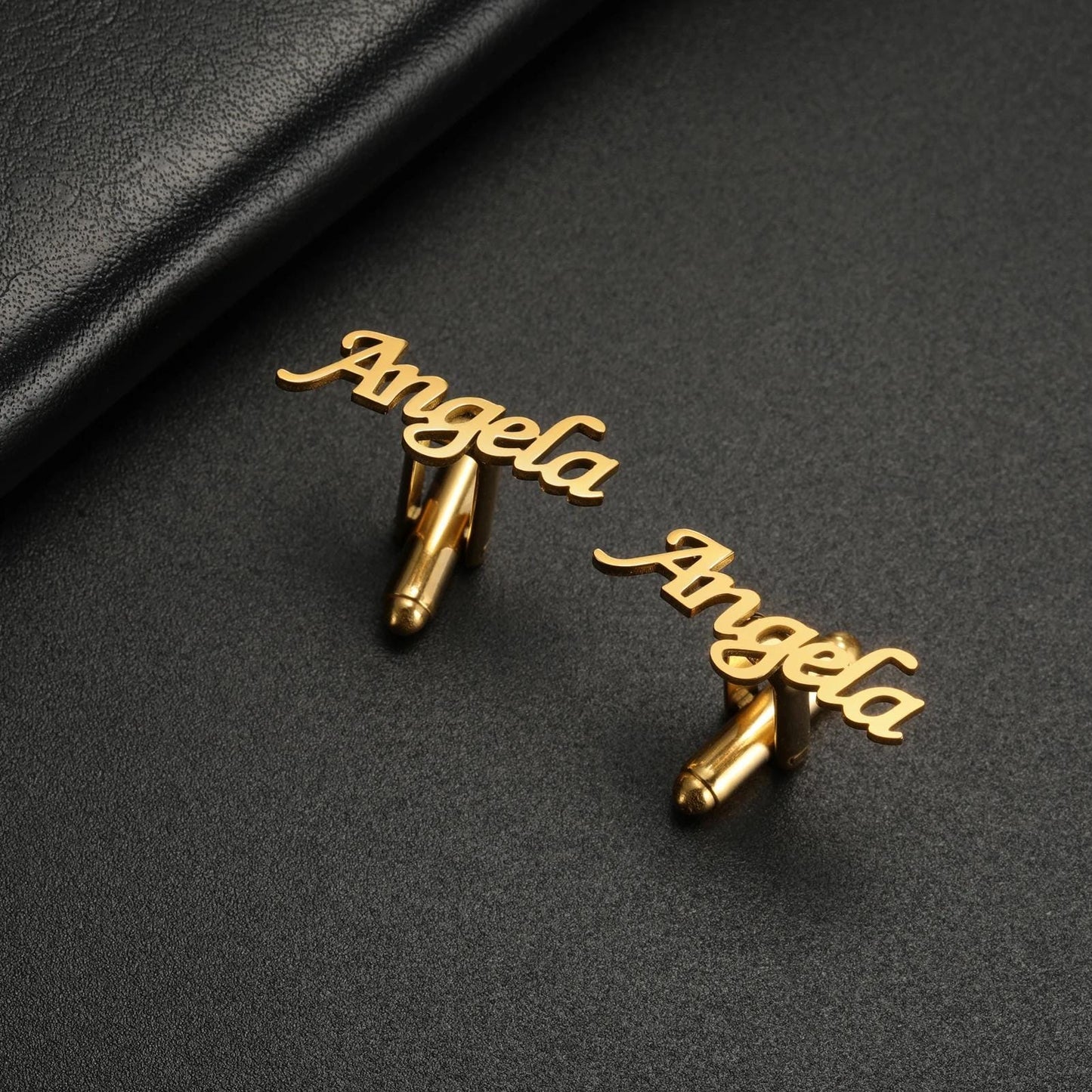 Custom Name Cufflinks for Groom, Groomsmen, Wedding Gift