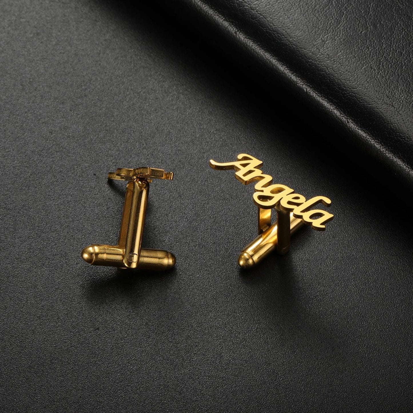 Custom Name Cufflinks for Groom, Groomsmen, Wedding Gift