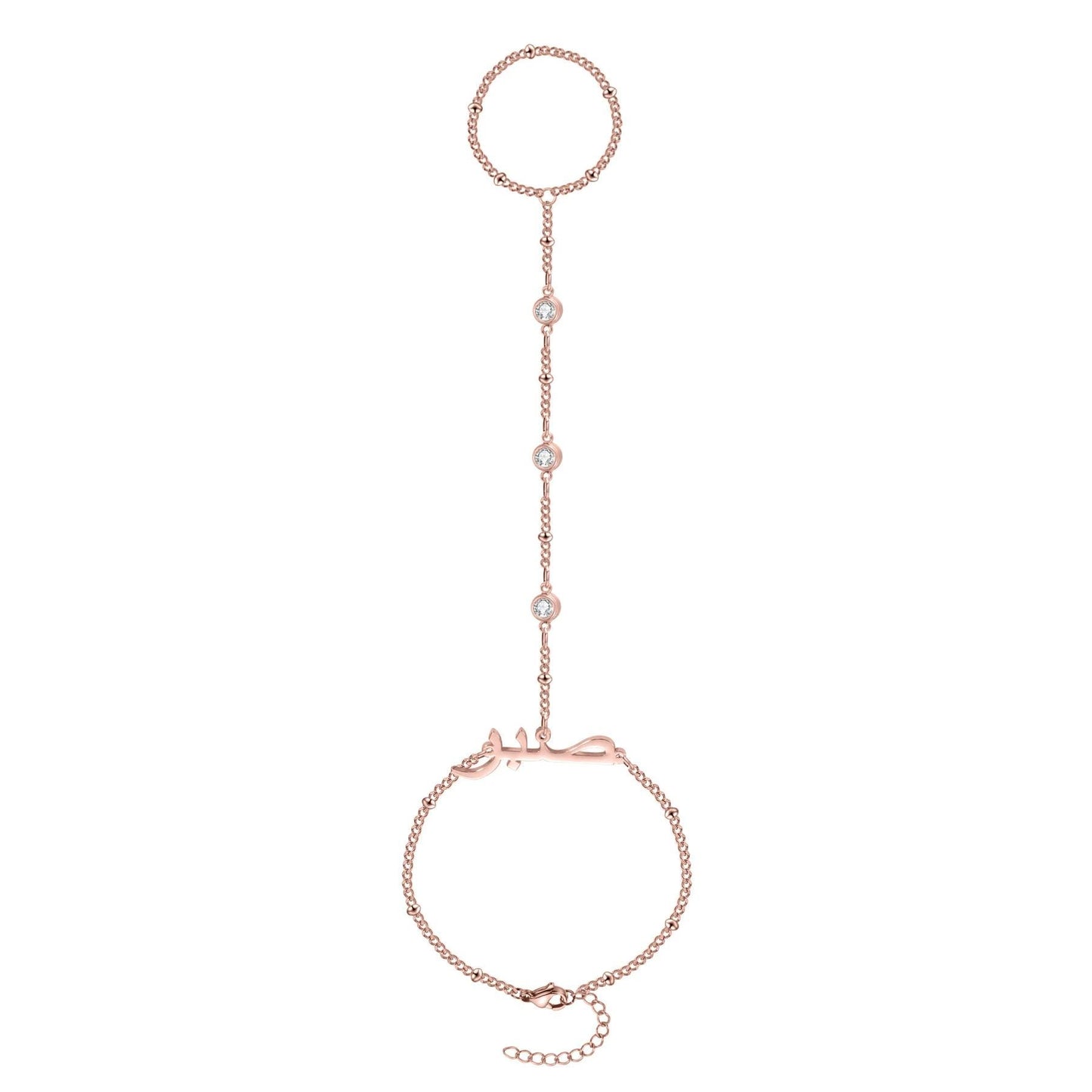 Hand Chain Bracelet: Personalized Arabic Jewelry