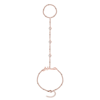 Hand Chain Bracelet: Personalized Arabic Jewelry
