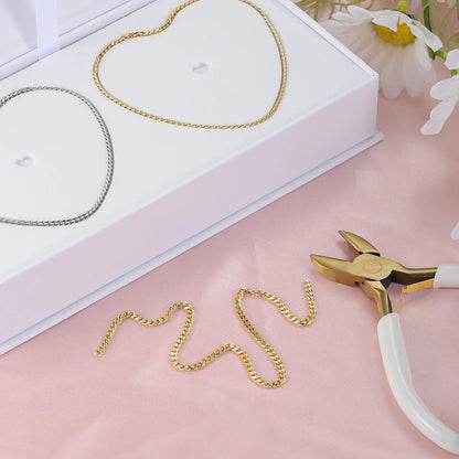 Permanent DIY Bracelet Kit: Forever Jewelry, Waterproof Stainless Steel Chains