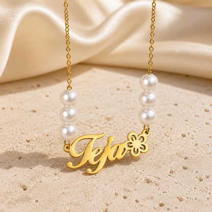 Personalized Name Necklace: Gold or Silver Stainless Steel Custom Jewelry