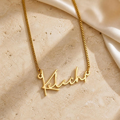 Personalized Heart Name Necklace: Custom Gold or Silver Jewelry Gift for Her