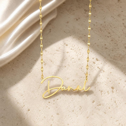 Custom Name Necklace: 8 Styles, Gold or Silver Stainless Steel Jewelry