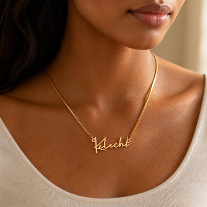 Custom Name Necklace: 8 Styles, Gold or Silver Stainless Steel Jewelry