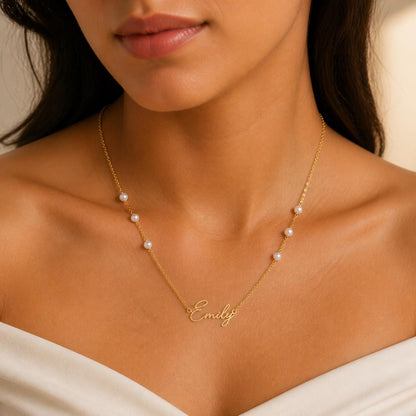 Personalized Heart Name Necklace: Custom Gold or Silver Jewelry Gift for Her