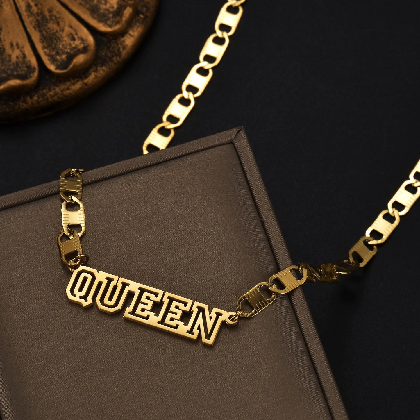 Personalized Name Necklace: Stainless Steel Custom Nameplate