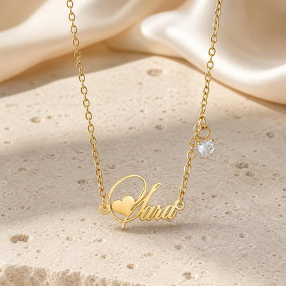 Personalized Name Necklace: Gold or Silver Stainless Steel Custom Jewelry