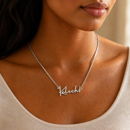 Custom Name Necklace: 8 Styles, Gold or Silver Stainless Steel Jewelry