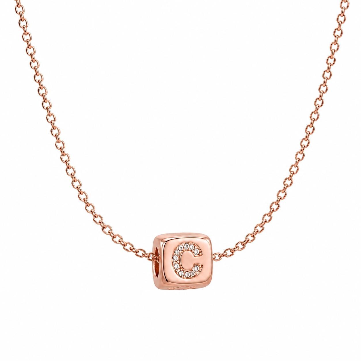 Custom Initial Necklace: 3D Gold Cube Necklace, Sparkly Letter Pendant, Meaningful Gift for Her